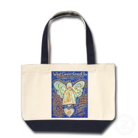 Blue and Gold Cancer Angel Bag