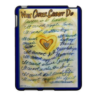 What Cancer Cannot Do Angel Art iPad Hard Case speckcase