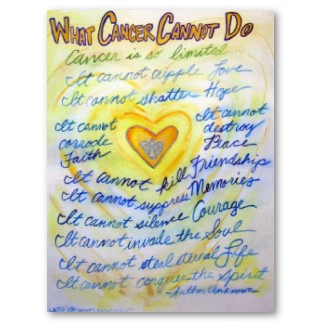 What Cancer Cannot Do Poster Art Print