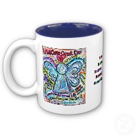 Colorful Cancer Angel Mug