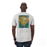 Rainbow Cancer Angel T-shirt (Back)