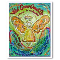 Rainbow Cancer Angel Poster Print