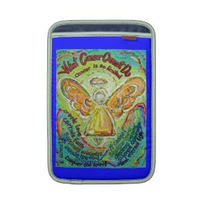 Rainbow Hearts Cancer Cannot Do Angel iPad Sleeve rickshawsleeve