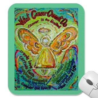 Rainbow Angel What Cancer Cannot Do Mousepad