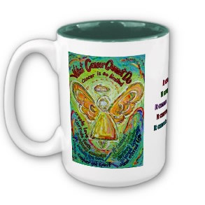 Rainbow Cancer Angel Mug