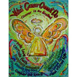 Rainbow Cancer Cannot Do Angel Painting Poster Art Print