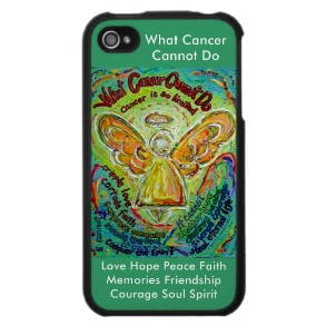 Rainbow What Cancer Cannot Do Angel Phone Case Green
