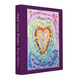 Rainbow Heart What Cancer Cannot Do Binder