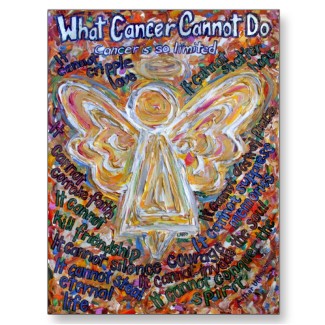 Southwest Cancer Cannot Do Angel Postcards or Card postcard
