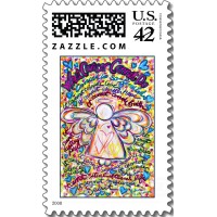 Spring Hearts Cancer Angel Stamp