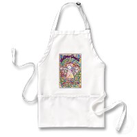 Spring Hearts Cancer Angel Apron