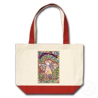 Spring Hearts Cancer Angel Bag