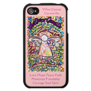 Spring Hearts Angel Cancer Cannot Do iPhone Case 4