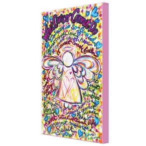 Spring Hearts Cancer Cannot Angel Canvas Painting