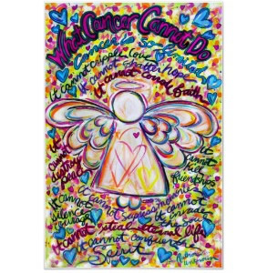 Spring Hearts Cancer Cannot Do Angel Art Painting Prints