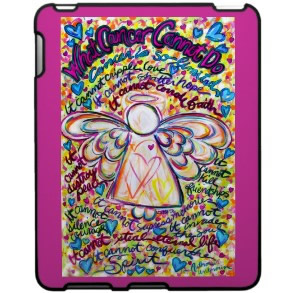 Spring Hearts Cancer Cannot Do Angel iPad Case