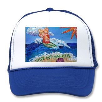 Wipe Out Cancer Angel Hat Baseball Cap