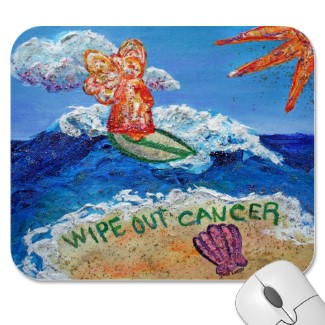 Wipe Out Cancer Angel Mousepad
