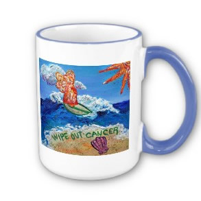 Wipe Out Cancer Angel Mug Cup