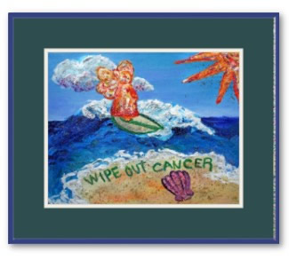 Wipe Out Cancer Angel Framed Poster Art Print