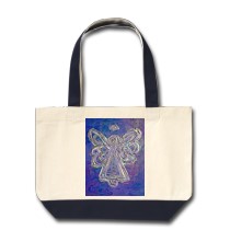Purple Angel Tote Bag bag