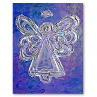 Purple Angel Poster Art Print
