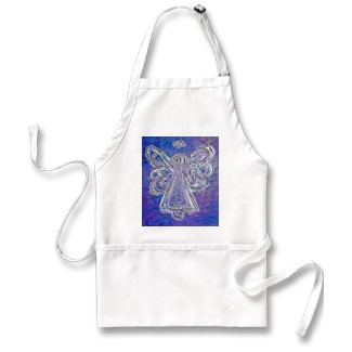Purple Angel Wings Apron