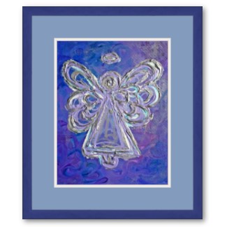 Purple Angel Framed Poster Print Art