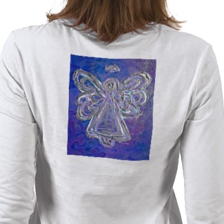 Purple Angel Shirt Image T-shirt Back
