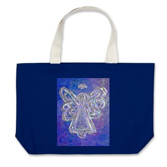 Purple Angel Tote Bag