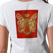 Red Angel T-shirt (Image on Back) shirt