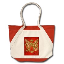 Red Angel Tote Bag bag