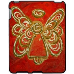 Red Angel Wings iPad Hard Case Plastic