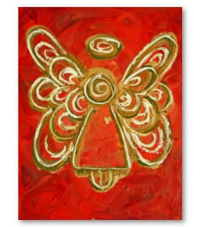 Red Angel Poster Art Print
