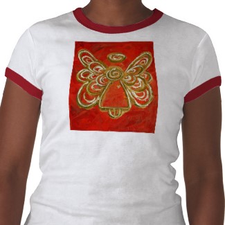 Red Angel T-shirt Image on Front