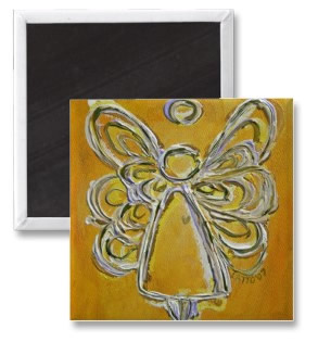 Yellow Angel Magnet Artwork