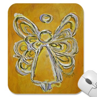 Yellow Angel Mousepad