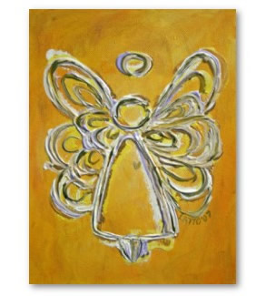 Yellow Angel Painting Art Print Poster