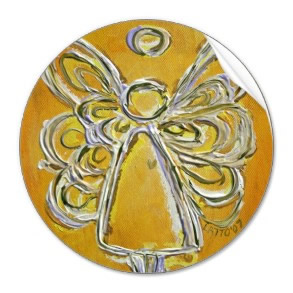 Yellow Angel Stickers