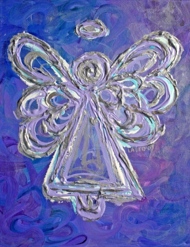Purple Angel Painting