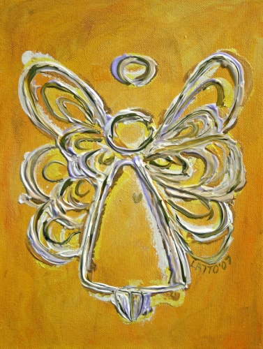 Yellow Angel Painting