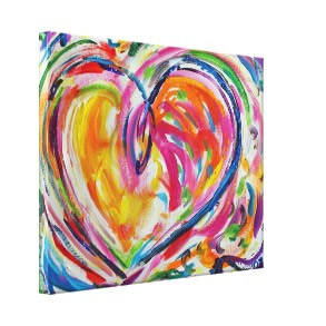 Heart of Joy Canvas Painting Art Painting wrappedcanvas