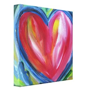 Heart with Hope Canvas Painting Art Painting wrappedcanvas