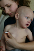 Mother and child with cancer