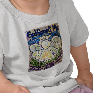 Serenity Prayer Angel T-shirt (Double Angels) shirt