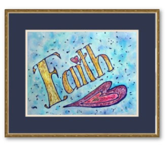 Faith Framed Art Poster Print