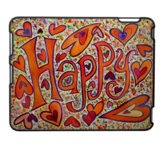 Happy Art iPad Fitted Plastic Hard Case