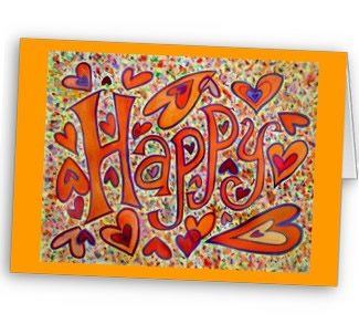 Happy Art Greeting Card