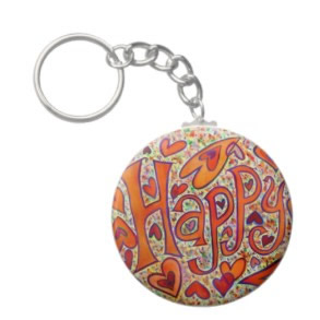 Happy Keychain