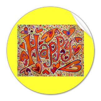Happy Art Sticker